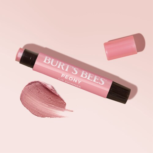 Burts Bees Lip Shimmer Peony Perspective: bottom
