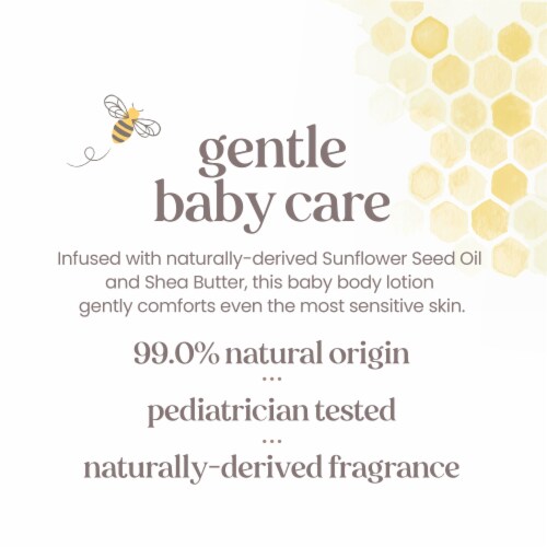 Burt's Bees Baby Original Scent Sunflower Seed Oil Nourishing Lotion Perspective: bottom