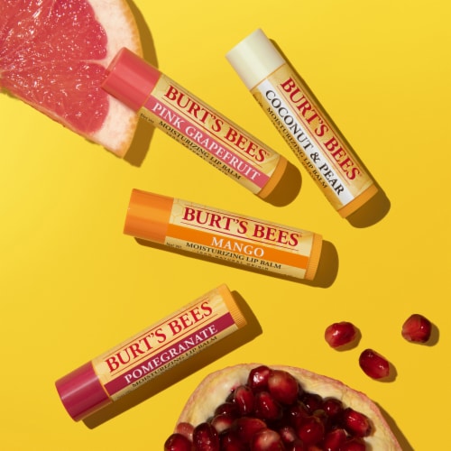 Burt's Bees Flavored Moisturizing Lip Balm Pack Perspective: bottom