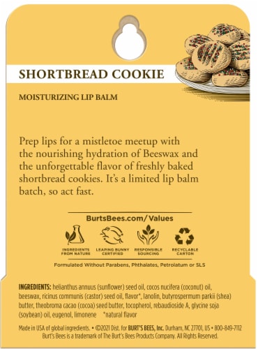 Burt's Bees Shortbread Cookie Lip Balm Perspective: bottom