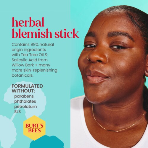 Burts Bees Clear and Balanced Herbal Blemish Stick Perspective: bottom