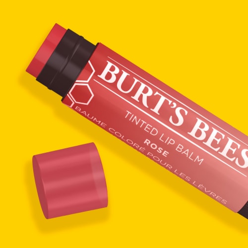 Burt's Bees Rose Tinted Lip Balm Perspective: bottom