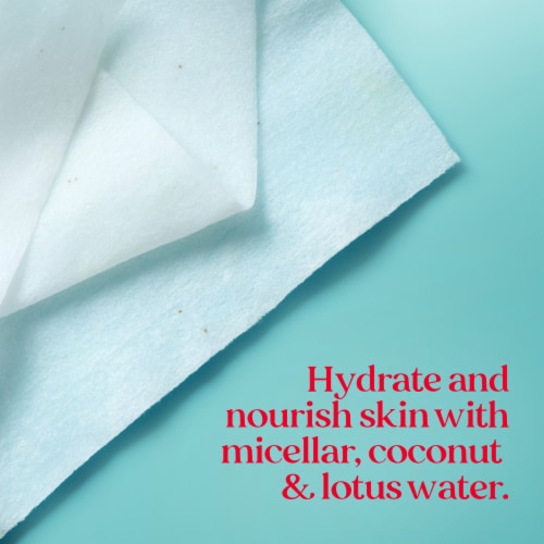 Burts Bee Micellar Coconut and Lotus Facial Towelettes Perspective: bottom