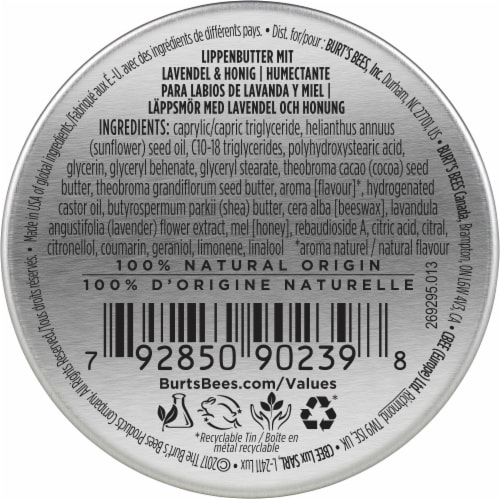Burt’s Bees Natural Moisturizing with Lavender & Honey Lip Butter Perspective: bottom