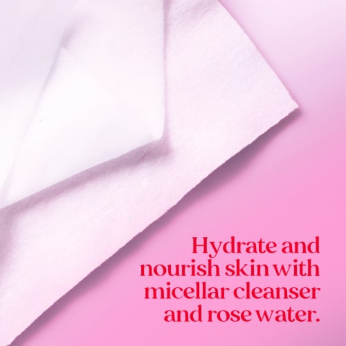 Burt's Bees Micellar Rose Water Facial Towelettes Perspective: bottom