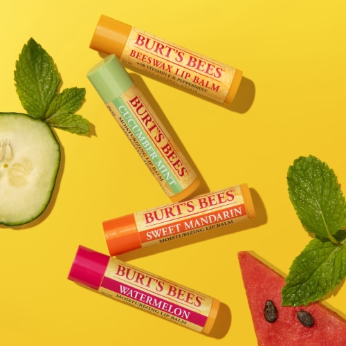 Burt's Bees Flavored Lip Balm Pack Perspective: bottom
