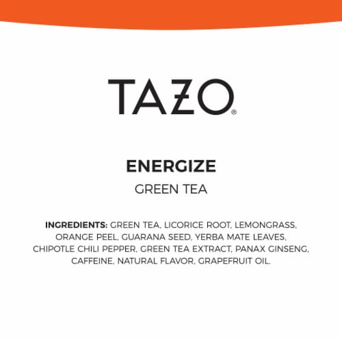 Tazo® Energize Green Tea Bags Perspective: bottom