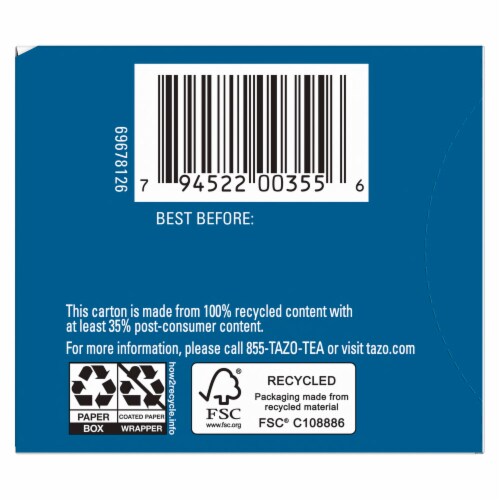 Tazo® Regenerative Organic Dream Herbal Tea Perspective: bottom