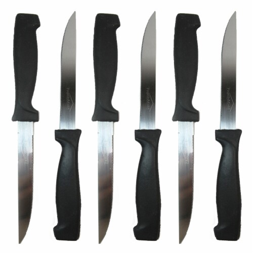 8 Steak Knife Set Serrated Edge Steel Utility Knives Steakhouse Cutlery Utensil