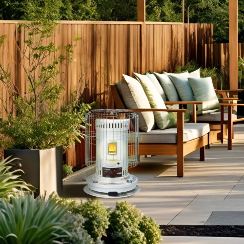Sengoku KeroHeat 23,500 BTU Indoor & Outdoor Portable Convection Kerosene Heater Perspective: bottom