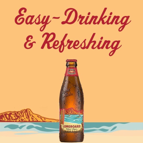Kona Brewing Co Island Lager Longboard Beer Perspective: bottom