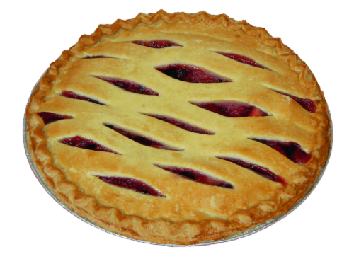 Legendary Bakery Red White and Blue Fruit Pie Perspective: bottom