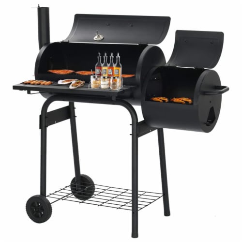 SUGIFT Portable BBQ Charcoal Grill with Offset Smoker