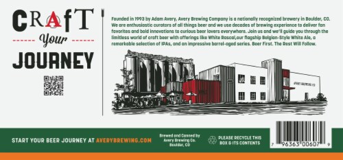 Avery India Pale Ale Craft Beer Cans Perspective: bottom