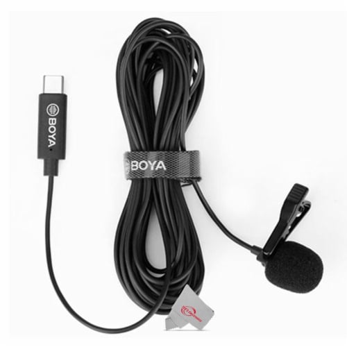 Boya By-m3 Digital Omnidirectional Lavalier Microphone Usb-c Cable For Android Perspective: bottom