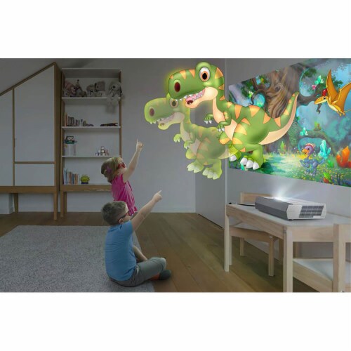 Optoma CINEMAXD2W CinemaX 4K UHD Short Throw Laser Home Projector - White Perspective: bottom