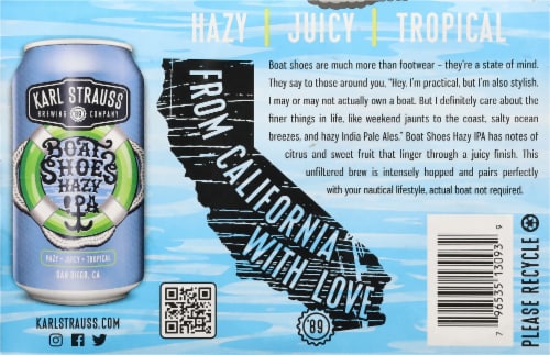 Karl Strauss Brewing Company Boat Shoes IPA Craft Beer Perspective: bottom
