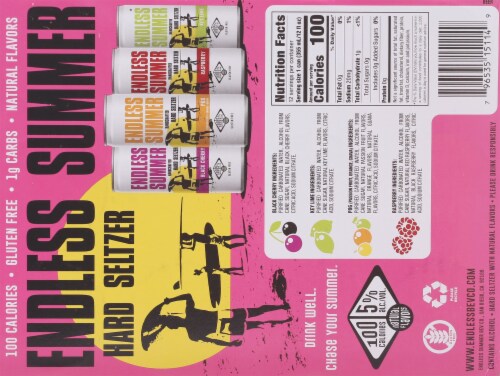 Endless Summer Hard Seltzer Variety Pack Perspective: bottom