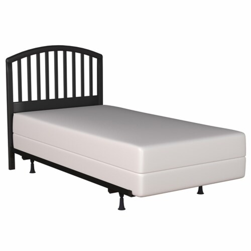 Hillsdale Carolina Headboard - Twin - w/Rails - Black Perspective: bottom