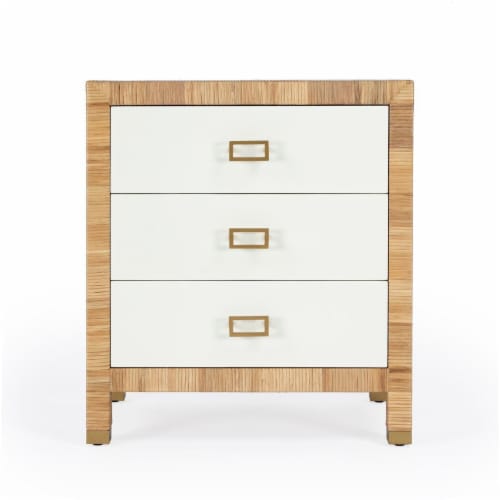 Butler Corfu 3 Drawer Natural Raffia Chest Perspective: bottom