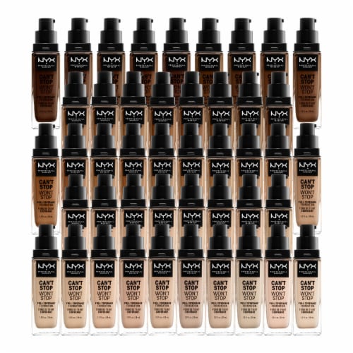 NYX Professional Makeup Can't Stop Won't Stop Foundation Full Coverage Matte 04 Light Ivory Perspective: bottom