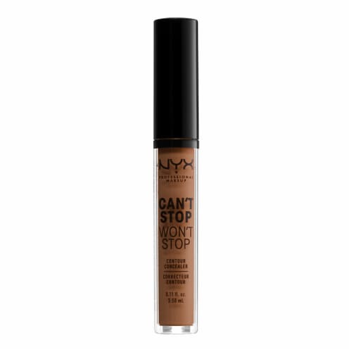 NYX Professional Makeup Can't Stop Won't Stop Concealer Contour 17 Cappuccino Perspective: bottom