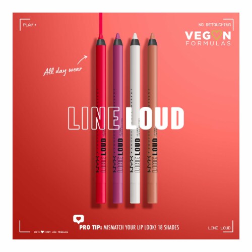 NYX Professional Makeup Line Loud Evil Genius Lip Liner Perspective: bottom