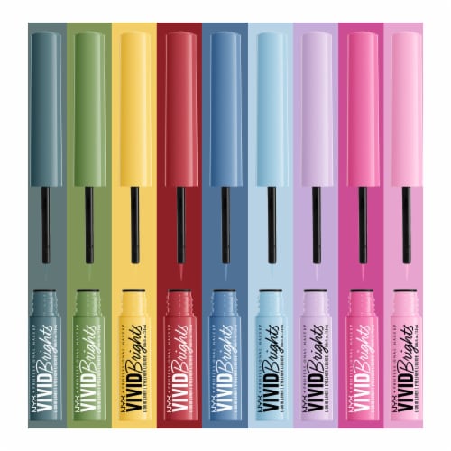 NYX Professional Makeup Vivid Brights Liquid Eyeliner 01 Cyan Simp Perspective: bottom