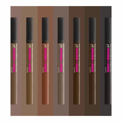 NYX Professional Makeup Zero to Brow Longwear Brow Gel 05 Ash Brown Perspective: bottom