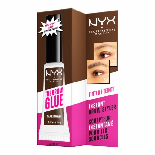 NYX Professional Makeup The Brow Glue 04 Dark Brown Perspective: bottom