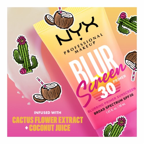 NYX Professional Makeup Blur Screen Blurring Primer Sunscreen SPF 30 Perspective: bottom