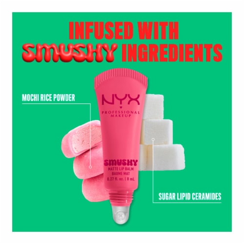 NYX Professional Makeup Smushy Lip Balm Matte Finish 02 Swipe Sesh Perspective: bottom