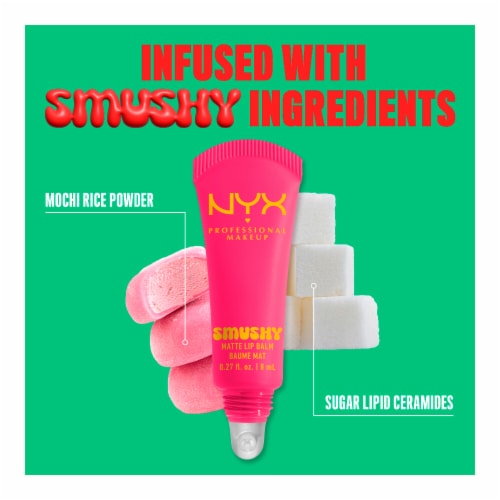 NYX Professional Makeup Smushy Lip Balm Matte Finish 03 Sweet Smack Perspective: bottom