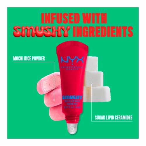NYX Professional Makeup Smushy Lip Balm Matte Finish 10 Sassy Stuff Perspective: bottom