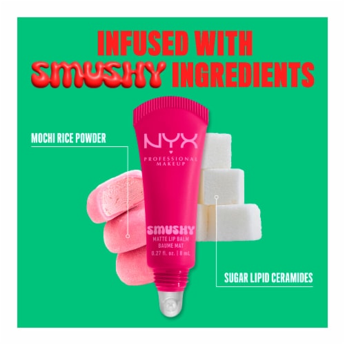 NYX Professional Makeup Smushy Lip Balm Matte Finish 04 She's Serving Perspective: bottom