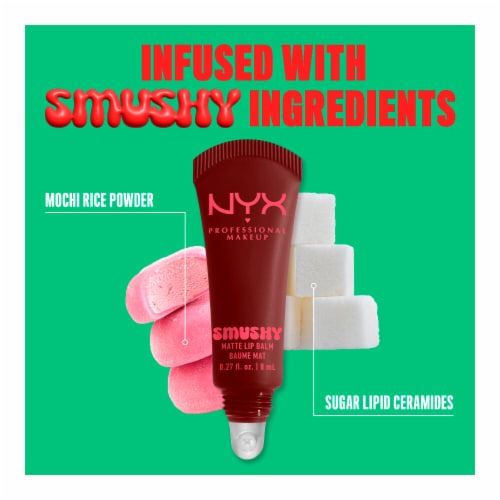 NYX Professional Makeup Smushy Lip Balm Matte Finish 08 Smudge Fudge Perspective: bottom