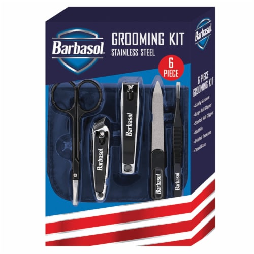 Barbasol CBG1-1001-BLK 6-Piece Nail Grooming Kit Perspective: bottom