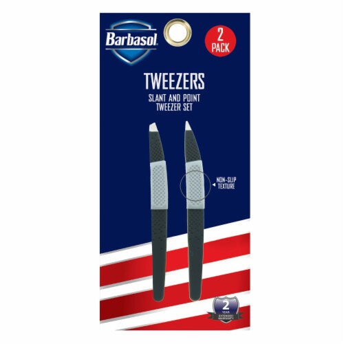 Barbasol CBG1-7006-TRP Slant and Pointed Tweezer Set Perspective: bottom