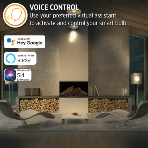 800-Lumen Smart Wi-Fi Warm White LED Bulbs (4 Pack) Perspective: bottom