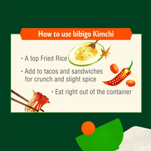 Bibigo Napa Cabbage Kimchi Perspective: bottom