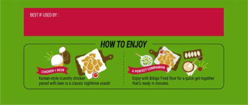 CJ Bibigo Korean-Style Sweet & Spicy Crunchy Chicken Perspective: bottom