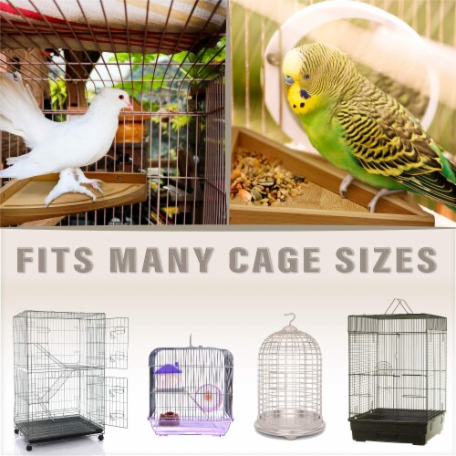 Prosumers Choice Bird Perch Tray Stand - Natural Bamboo for Avian Pets Perspective: bottom