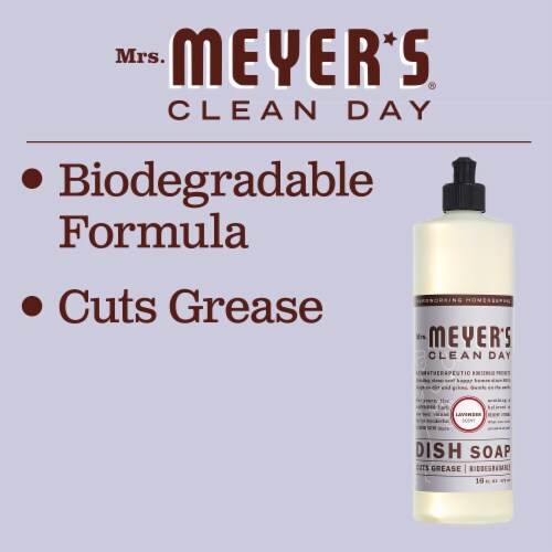 Mrs. Meyer's Clean Day Lavender Liquid Dish Soap Perspective: bottom