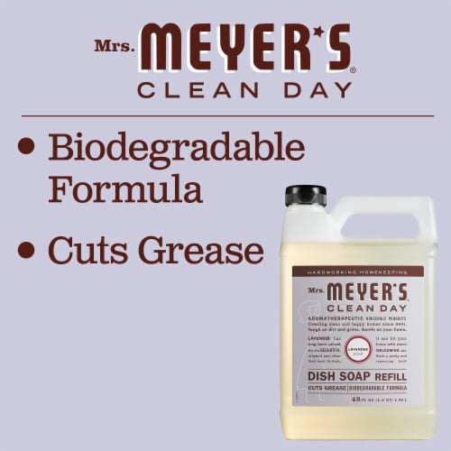 MRS MEYERS CLEAN DAY Liquid Dish Soap Refill Lavender Perspective: bottom