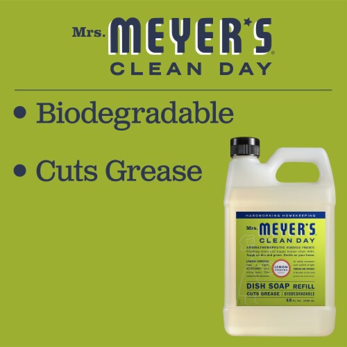 MRS MEYERS CLEAN DAY Liquid Dish Soap Refill Lemon Verbena Perspective: bottom