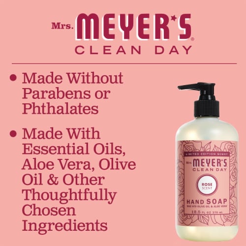 MRS MEYERS CLEAN DAY Liquid Hand Soap Rose Perspective: bottom