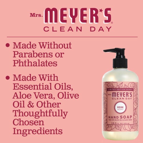 MRS MEYERS CLEAN DAY Liquid Hand Soap Rose Perspective: bottom