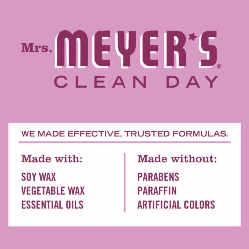 MRS MEYERS CLEAN DAY Scented Soy Candle Peony Perspective: bottom