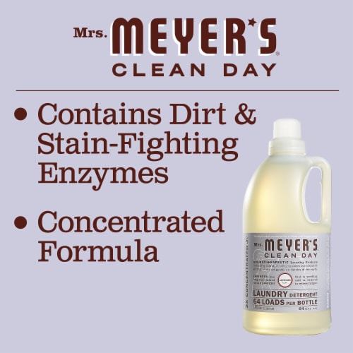 Mrs. Meyer's Clean Day Lavender Laundry Detergent Perspective: bottom