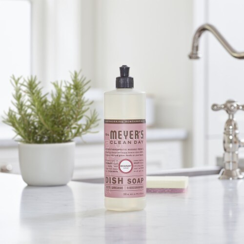 Mrs. Meyer's Clean Day Rosemary Scent Liquid Dish Soap Perspective: bottom